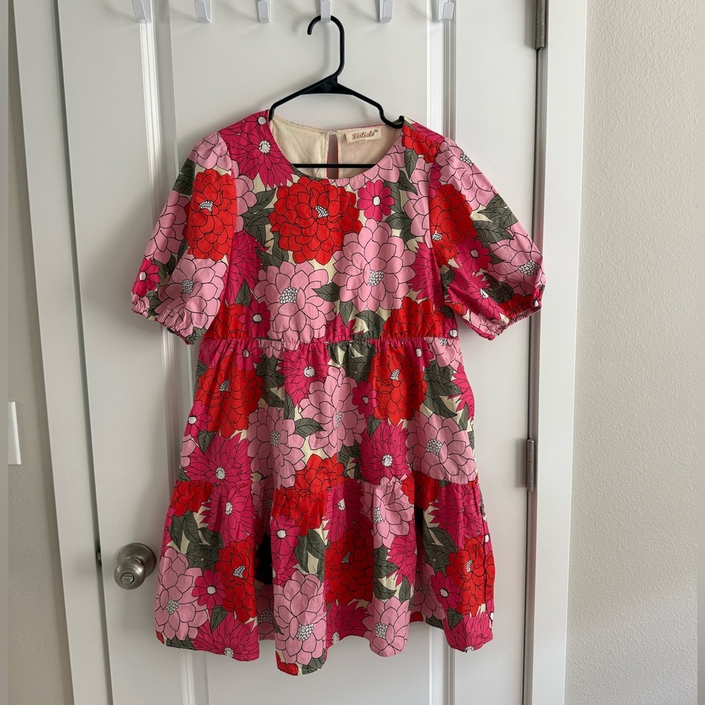 Lisricle Mini Pink floral Dress